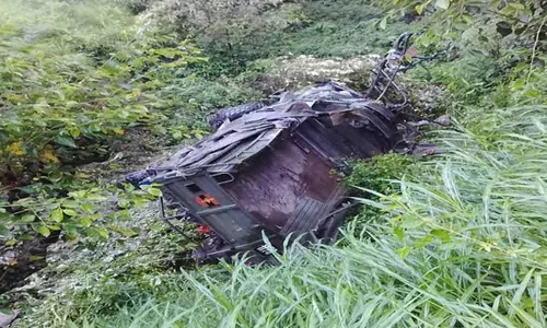 Three Army personnel injured after truck rolls down cliff in Himachal Pradeshs Mandi district