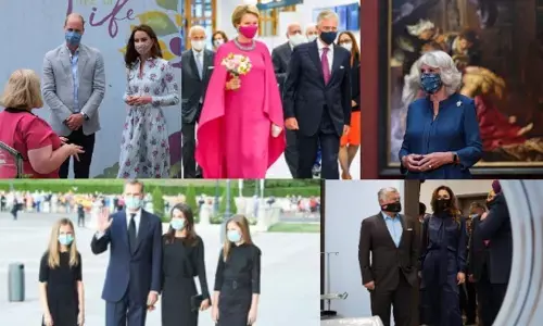 A royal twist to the humble face mask