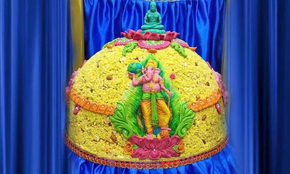 Tapeswaram laddu begins its journey to Khairatabad