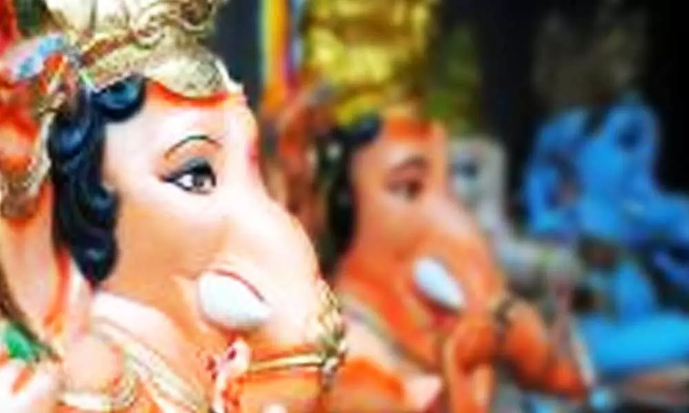 Lord Ganesha takes up abode in rain-soaked, Corona-hit Maharashtra