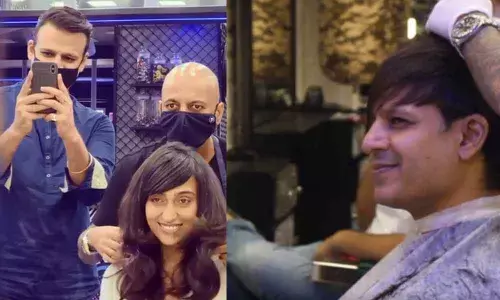 Vivek Oberoi Visits Hakim Aalim’s Saloon Along With His Family To Chop Off His Tresses