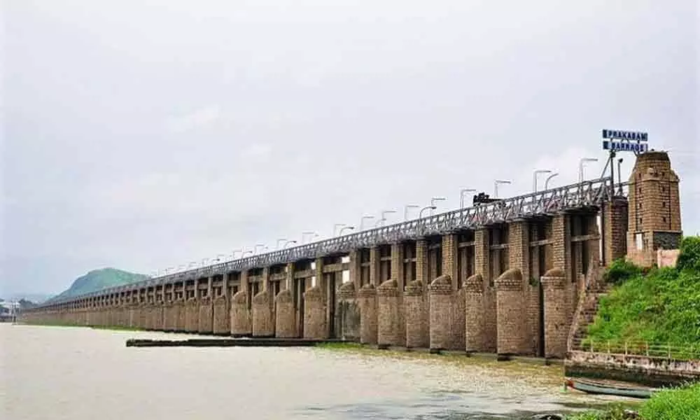 Prakasam barrage in Vijayawada
