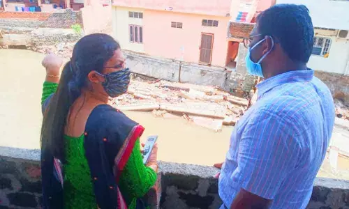 Warangal Urban Collector Rajeev Gandhi Hanumanthu and Municipal Commissioner Pamela Satpathy