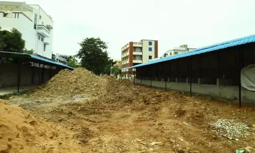 New vegetable market construction