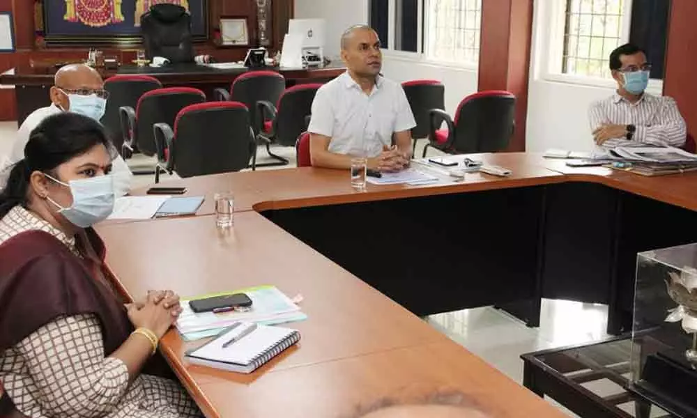 Review Meeting On Sv Sarvasreyas Trust Held