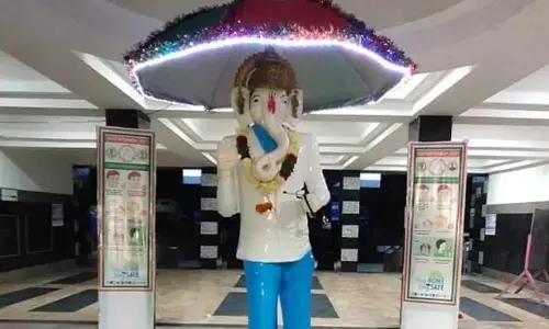 Doctor Ganesh idol in Karimnagar city