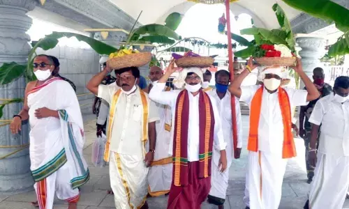 Assistant Commissioner of Srisailam temple P Kodanda Rami Reddy.