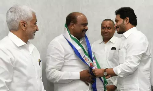 Chief Minister YS Jagan Mohan Reddy welcomes Panchakarla Ramesh