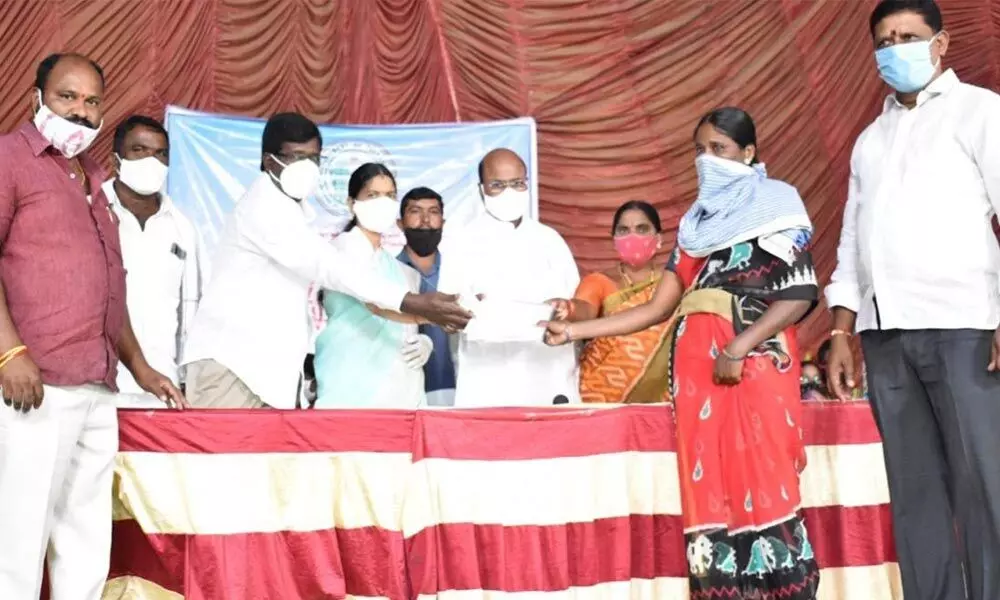 MLA Manchireddy Kishan Reddy distributes Kalyana-Shaadi cheques to 130 beneficiaries