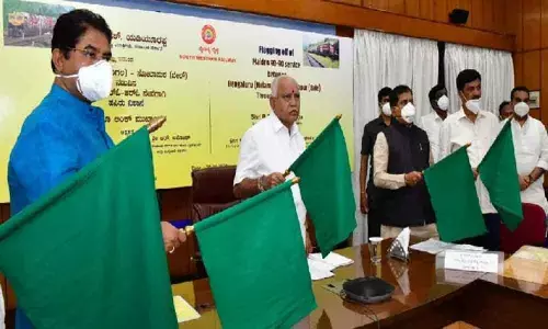 BS Yediyurappa flags-off Bengaluru-Solapur RO-RO train
