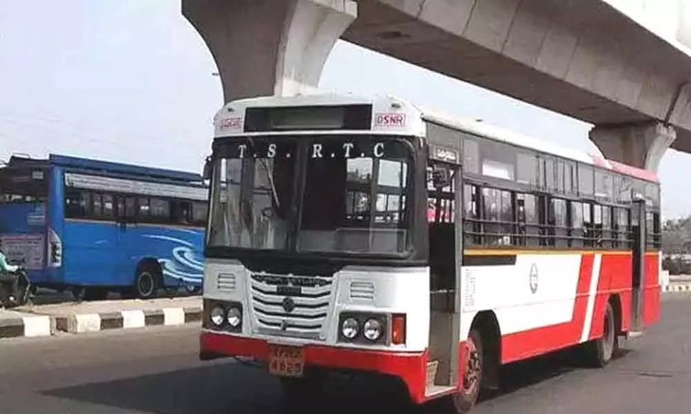City buses in Hyderabad