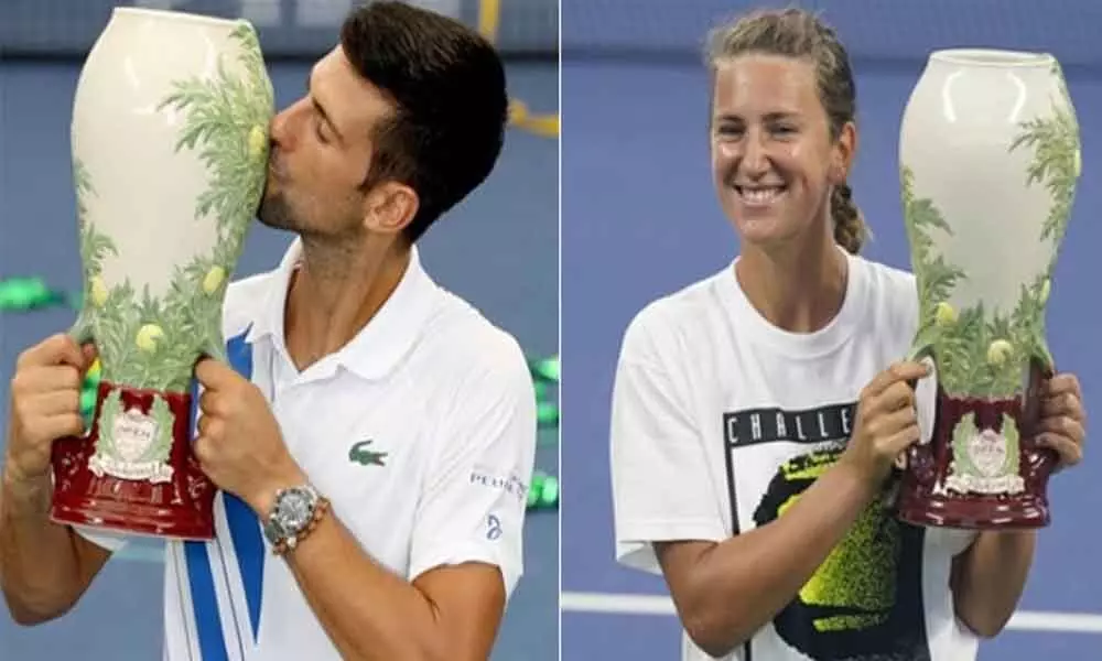 Djokovic, Azarenka triumph