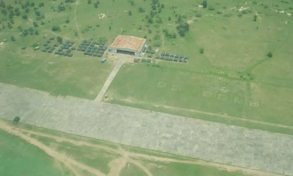 Mamnoor airstrip-aerial view