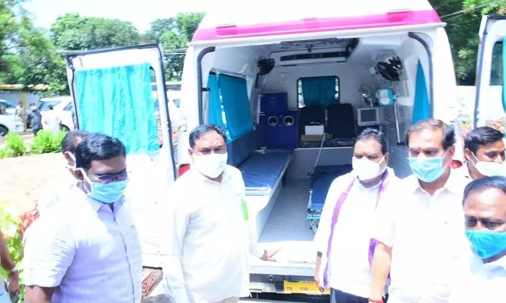 Inauguration of an ambulance