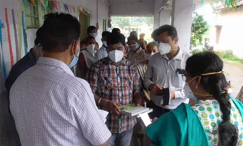 ACB officials conduct raids at Revenue office, Kasimkota mandal on Wednesday