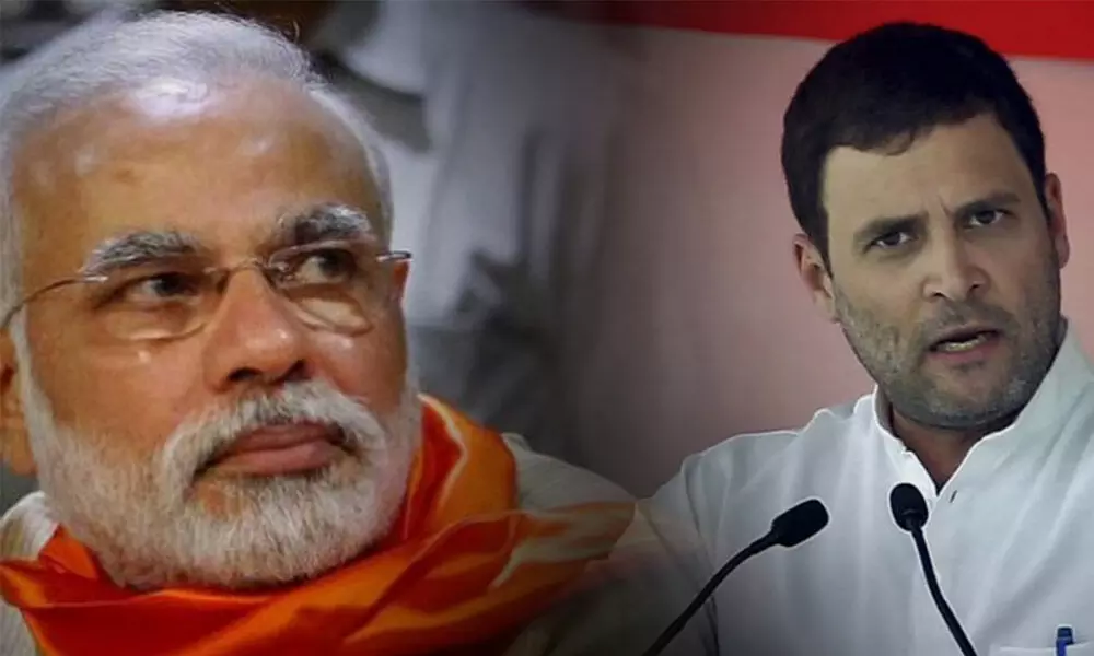 Narendra Modi and Rahul Gandhi