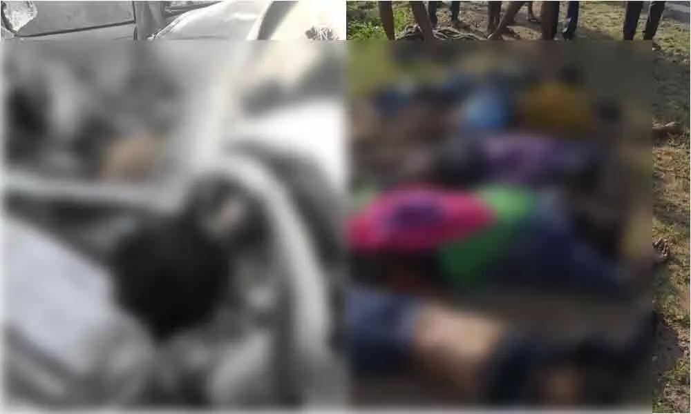 Telangana: 5 killed after car turns turtle in Nalgonda