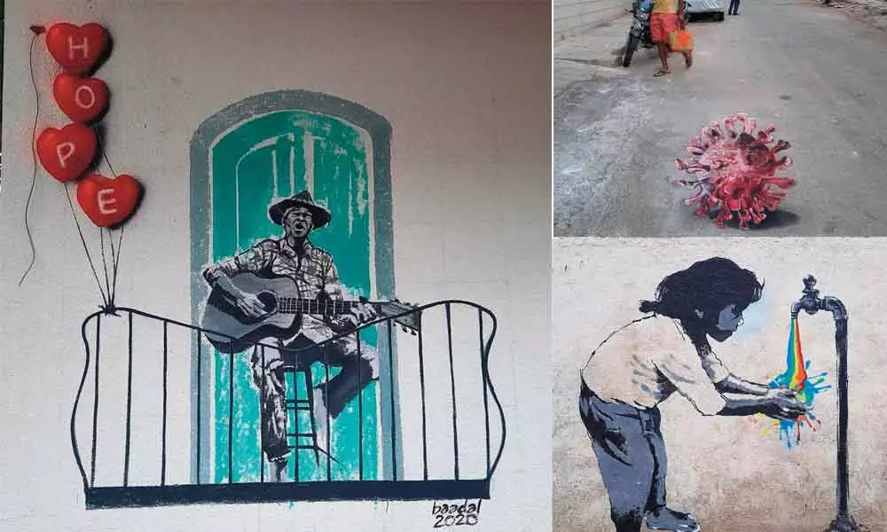 Badal’s 3D murals on Covid-19 take Bengaluru by storm