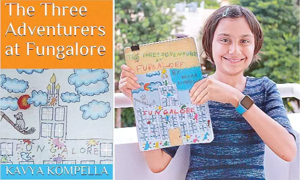 Staying at home I read several story books and still I had a lot of free time. So, I started writing a story about two kids along with a dog going to a new school. I started enjoying writing the story; so, I continued with it and it finally took a shape of a book	 – Kavya Kompella