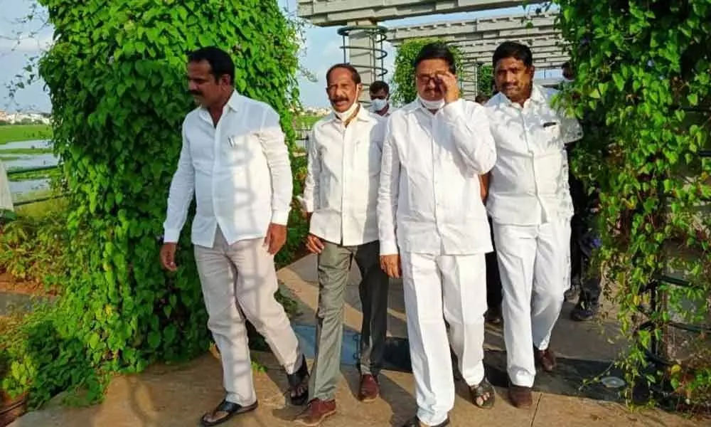 Chairmen of urban development authorities with their KUDA counterparts in Warangal on Saturday