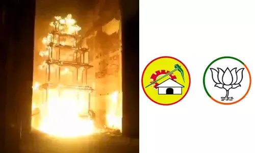 BJP and TDP demands action on culprits in chariot burning