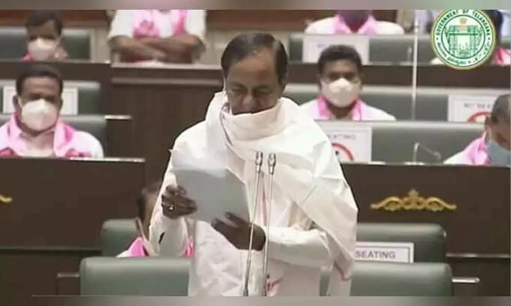 Mask rule goes for a toss in Telangana Assembly