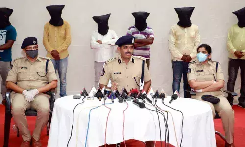 Tirupati Urban Police nabbed 13 persons in a land grabbing case
