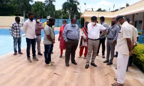 Poor quality in Tirupati sports complex works