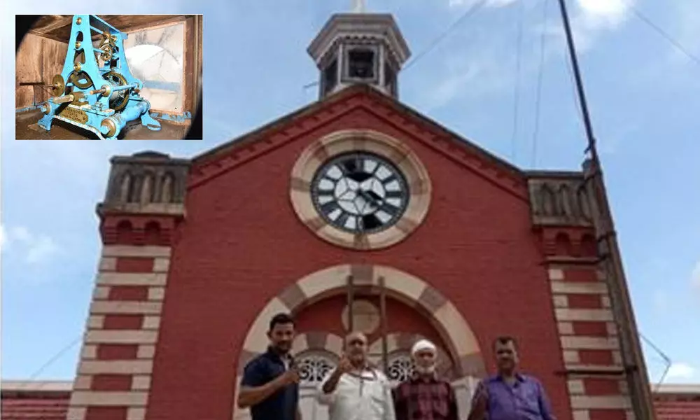 Heritage tower clock bell at Karnataka Arts College chime again