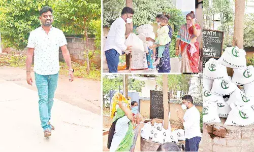 I was inspired by the selflessness of Lakshamma who without batting an eyelid spent half her salary to help migrant labourers.”	 	-Ramu Dosapati