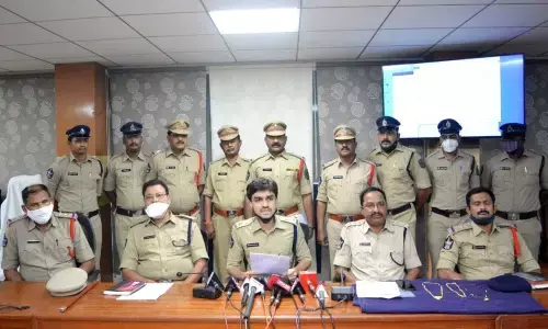 DCP (Zone-I) Aishwarya Rastogi speaking to the media in Visakhapatnam  on Saturday