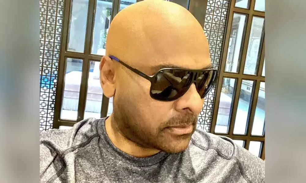 Megastar Chiranjeevi shared a picture of his new look