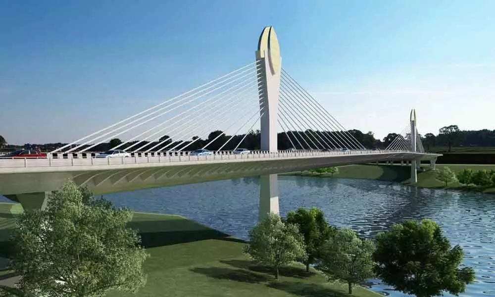 Hyderabads only cable-stayed bridge, an iconic construction, will be thrown open very soon
