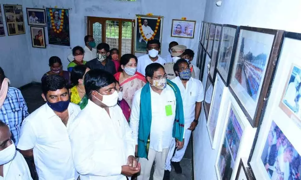 Minister for Tourism V Srinivas Goud, Panchayat Raj Minister Errabelli Dayakar Rao