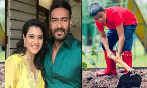 Happy Birthday Yug: Kajol And Ajay Celebrate Their Sons Birthday By Planting A Sapling