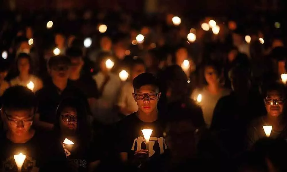 Kuki students hold candlelight vigil over Joupi massacre