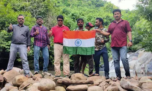 Dalasiri waterfalls in Mandasa mandal in Srikakulam district.