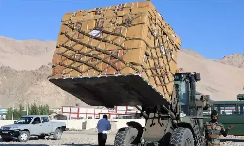 Indian Army stocks up for long haul in eastern Ladakh Indian Army stocks up for long haul in eastern Ladakh