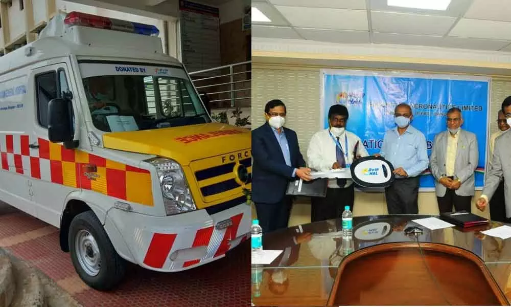 HAL donates more ambulances to city hospitals