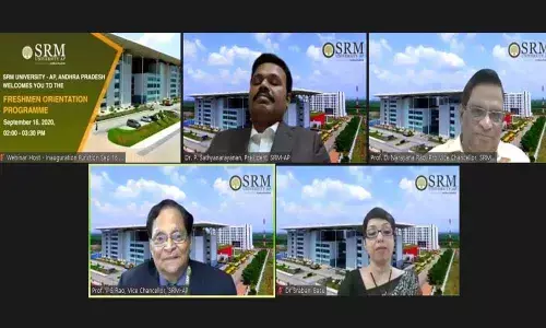 Freshmen of SRM University-AP told to evince interest in research
