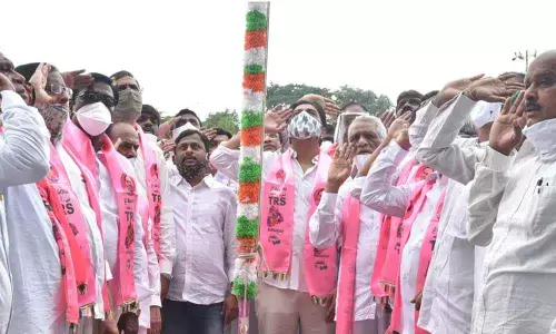 KTR hoists Tricolour to mark Merger Day