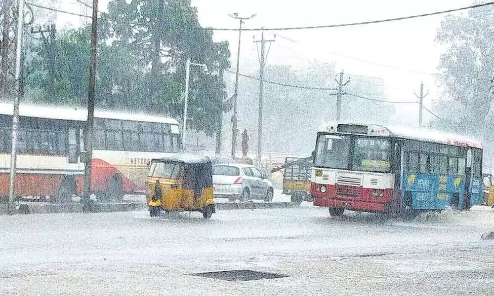 Heavy rains in Hyderabad