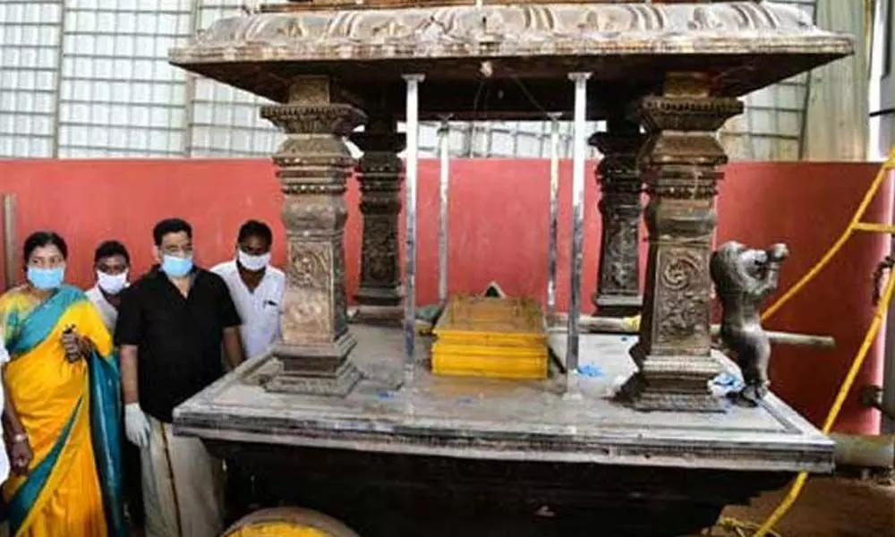 Kanaka Durga temple EO files case over missing silver lion idols, says chariot was not used after last Ugadi