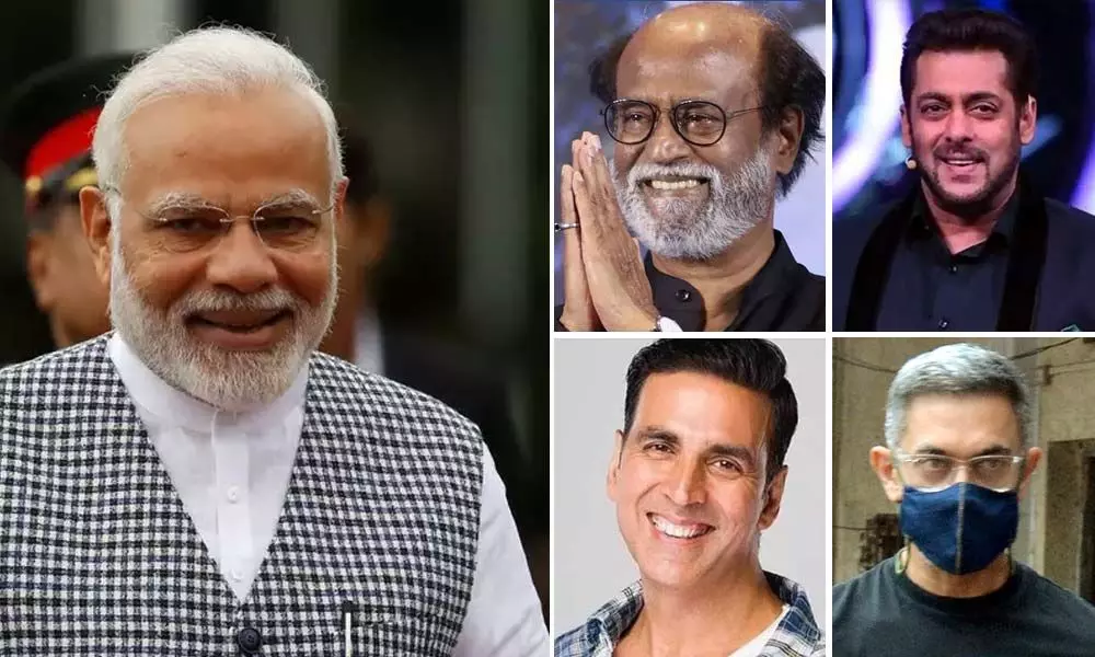 Happy Birthday Narendra Modi Ji: Rajinikanth, Akshay Kumar, Salman Khan And A Few Film Stars Pour Wish Our Prime Minister Through Social Media