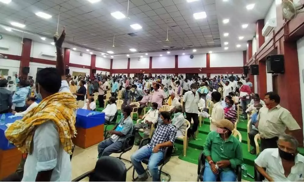 Farmers opposing proposed road to Raipur from Visakhapatnam