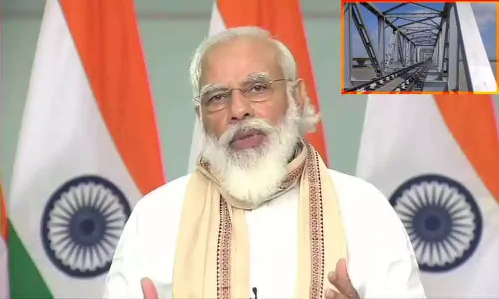 PM Modi inaugurates Kosi Rail mega-bridge in Bihar
