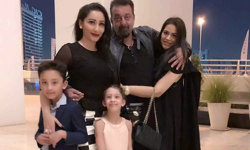 Sanjay Dutt Poses For A Family Pic