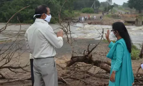 Collector Pausumi Basu taking stock of the grim situation