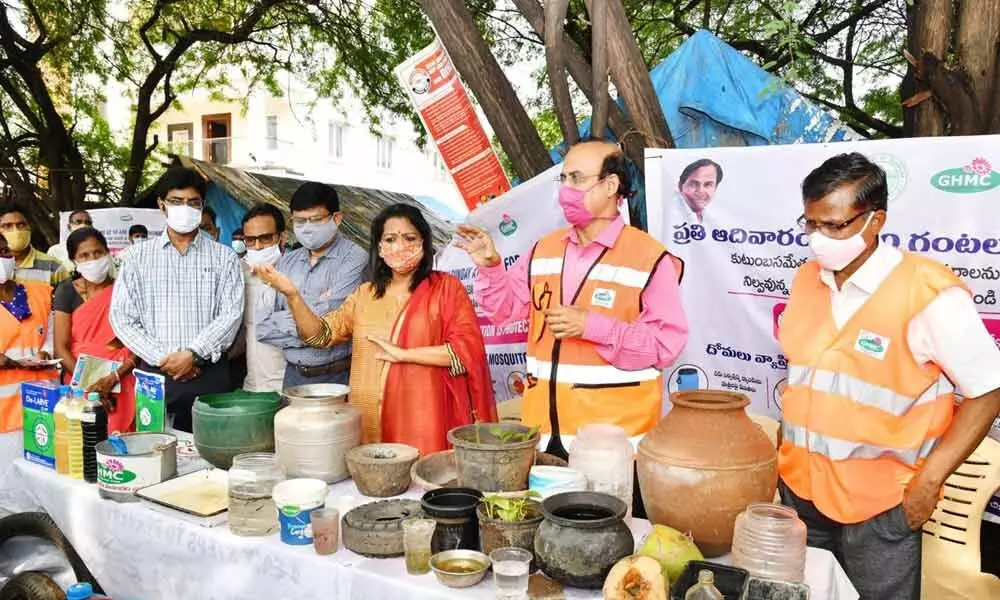 People sensitised on mosquito breeding