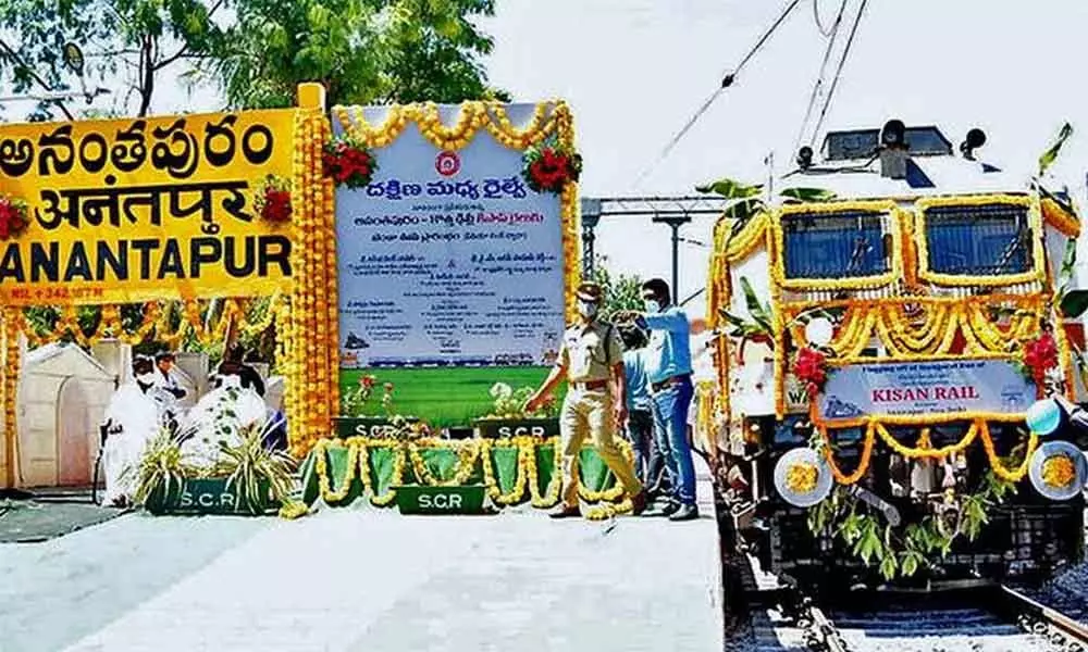 Second Kisan Rail flagged off from Anantapur